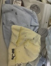 爱宝适婴儿帽子纯棉四季款0-6个月新生儿胎帽宝宝囟门帽2件装 粉+黄S264 实拍图