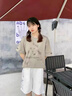 NASALIKE官方短裤夏季男宽松美式休闲运动五分裤情侣中裤棉质外穿男士裤子 NASA联名-白色 XL 实拍图