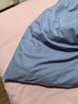 京东京造全棉四件套 国标A类 仿麻空气洗 纯棉吸湿透气床单被套枕套床上四件套 1.5米床暮霞蓝紫 实拍图
