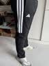 阿迪达斯（adidas）透气直筒运动裤男宽松百搭春秋休闲卫裤长裤 黑白 XL 实拍图