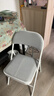 星恺椅子折叠椅凳子电脑椅子靠背餐椅学习椅办公椅 XK1022灰色网布 实拍图