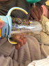 贝亲（Pigeon）自然成长翻盖直饮吸管 大童奶瓶330ml 马戏团 18月+ AA279 实拍图