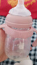 小土豆（potato）吸管奶瓶婴儿玻璃宽口径带手柄重力球配L号4个月以上 240ml妃桃粉 实拍图