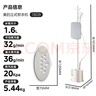 美的（Midea）【高效除皱】立式挂烫机36g/min蒸汽1.6L水箱家用熨烫机便携大功率手持电熨斗商用团购礼物YGJ18DB 实拍图