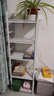 唐辑书架书柜 学生家用落地置物架铁艺图书架子 白色五层50*30*160 实拍图