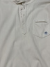 马登工装美式休闲半开襟立领卫衣男cleanfit翻领针织Polo衫男士春上衣 米白色 L 实拍图