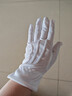 鸣固 白手套 三筋带扣款礼仪手套 作业检阅手套10双 CW995397 实拍图