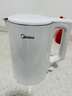美的（Midea）电热水壶家用烧水壶泡茶0涂层食品级304不锈钢自动断电双层防烫全钢无缝1.5L大容量 MK-HJ1566 实拍图