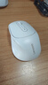 联想（Lenovo）无线蓝牙双模鼠标M300Pro 可充电 人体工学设计右手鼠标商务办公鼠标 笔记本平板鼠标 白 实拍图
