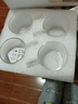 玻璃彩色把手杯品茗杯花茶套装茶杯防爆耐热小把杯100ml 4只装（透明把） 实拍图