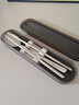 双枪钛健康不锈钢筷子勺子套装 便携餐具盒整套学生上班族专用2件套 实拍图
