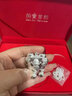 老凰祥最新款马宝宝银手镯999足银婴儿童银锁手镯满月周岁生日礼 彩虹小马三件套 实拍图