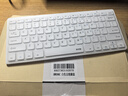 B.O.W航世 HW098C无线键盘笔记本电脑外接台式机小型家用办公静音usb巧克力小巧便携无线键盘78键 白色 实拍图