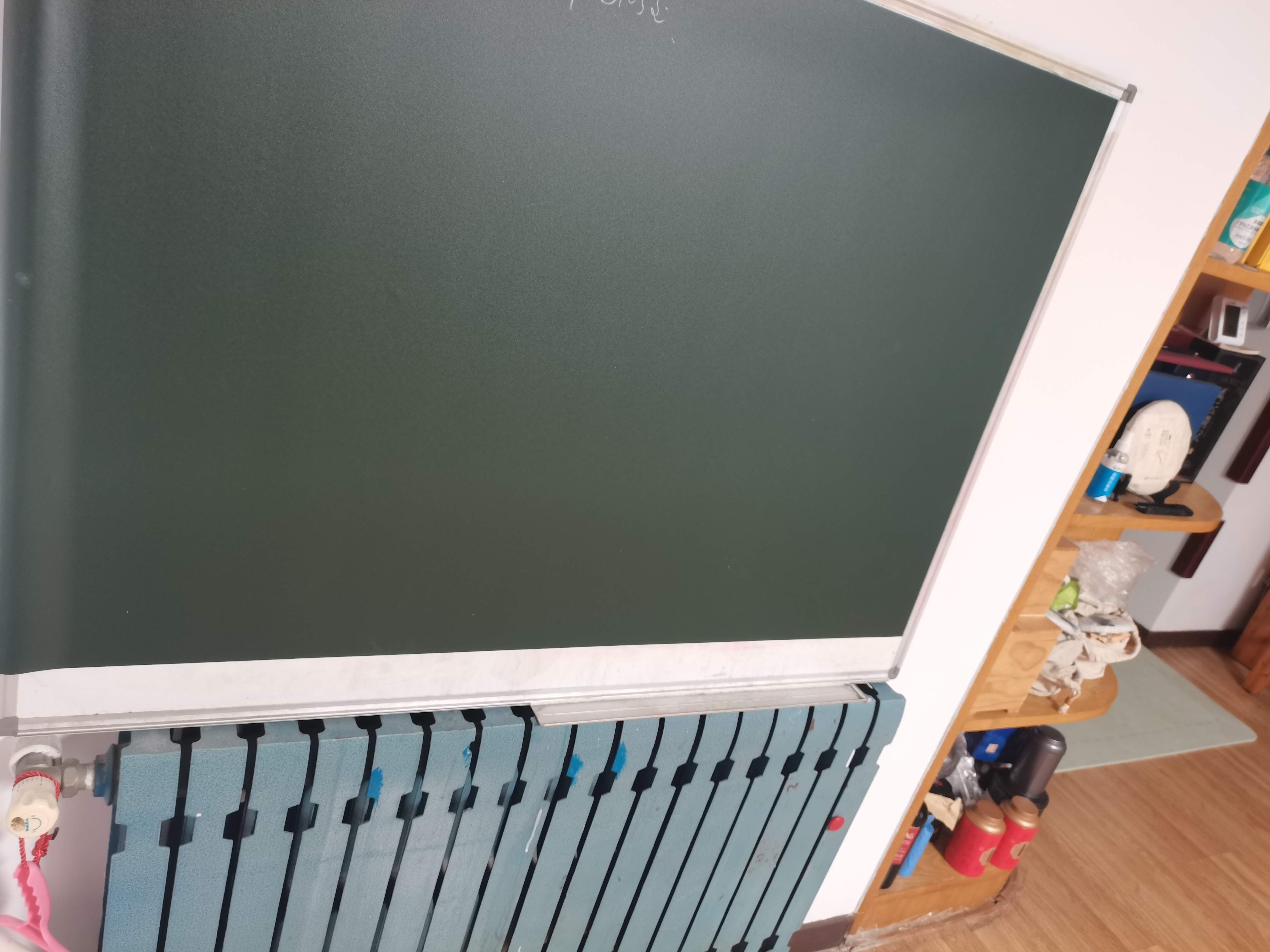 AUCS黑板磁性贴80*120cm学校家用板书教学教师专用粉笔墙贴小学生磁吸板磁力冰箱贴可移除不伤墙 绿色 实拍图