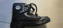 安保鞋春秋夏季超轻透气户外靴帆布工装靴棉绒高帮训练鞋垫 【升级款网面鞋靴】黑色 厚底款 43 码偏大一码 实拍图