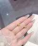 中国黄金（CHINA GOLD）黄金花丝蝴蝶耳钉女5G足金耳饰精致小巧情人节生日礼物送女友老婆 【今/次日达】蝴蝶耳钉【一对】约0.6g 实拍图