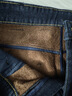 真维斯（Jeanswest）牛仔裤男加绒2025冬季轻商直筒修身保暖牛仔长裤男黑色加绒38 实拍图