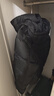 太平鸟男装 【95%进口鸭绒】连帽羽绒服冬面包服防寒短款排骨外套 15D暗影黑(阔型)第二批 M 实拍图