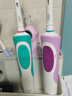 欧乐B电动牙刷成人送男士女士情侣实用新人生日礼物2D声波小圆头旋转软毛刷头D12两支装礼赠 实拍图