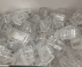 山泽 超五类网线水晶头 cat5e电脑千兆网络连接器 RJ45工程级8P8C超5类镀金水晶头 100个/盒 WL-5100 实拍图