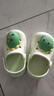 牧童儿童拖鞋夏男宝宝洞洞鞋软底女童卡通洗澡婴幼儿家居鞋奶龙绿140 实拍图