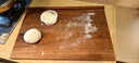 双枪乌檀木擀面板菜板实木家用面板揉面和面案板切菜板60*40*2cm 实拍图