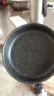 【亏本清仓】韩式麦饭石色不粘锅平底锅铁锅电磁炉不带盖 黑色小煎锅 16cm 实拍图