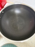 炊大皇炒锅304不锈钢有钛炒菜锅煎锅平底不粘炒锅32cm 可立可视盖不挑灶 实拍图