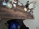 全品屋餐桌椅组合家用饭桌子小户型简约公寓快餐出租商用长方形电脑桌 胡桃木色 120cm 【宽60CM】单桌子 实拍图