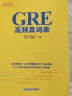 新东方 GRE高频真词表 GRE佛脚词汇表 提高背诵效率挑战GRE高分 实拍图