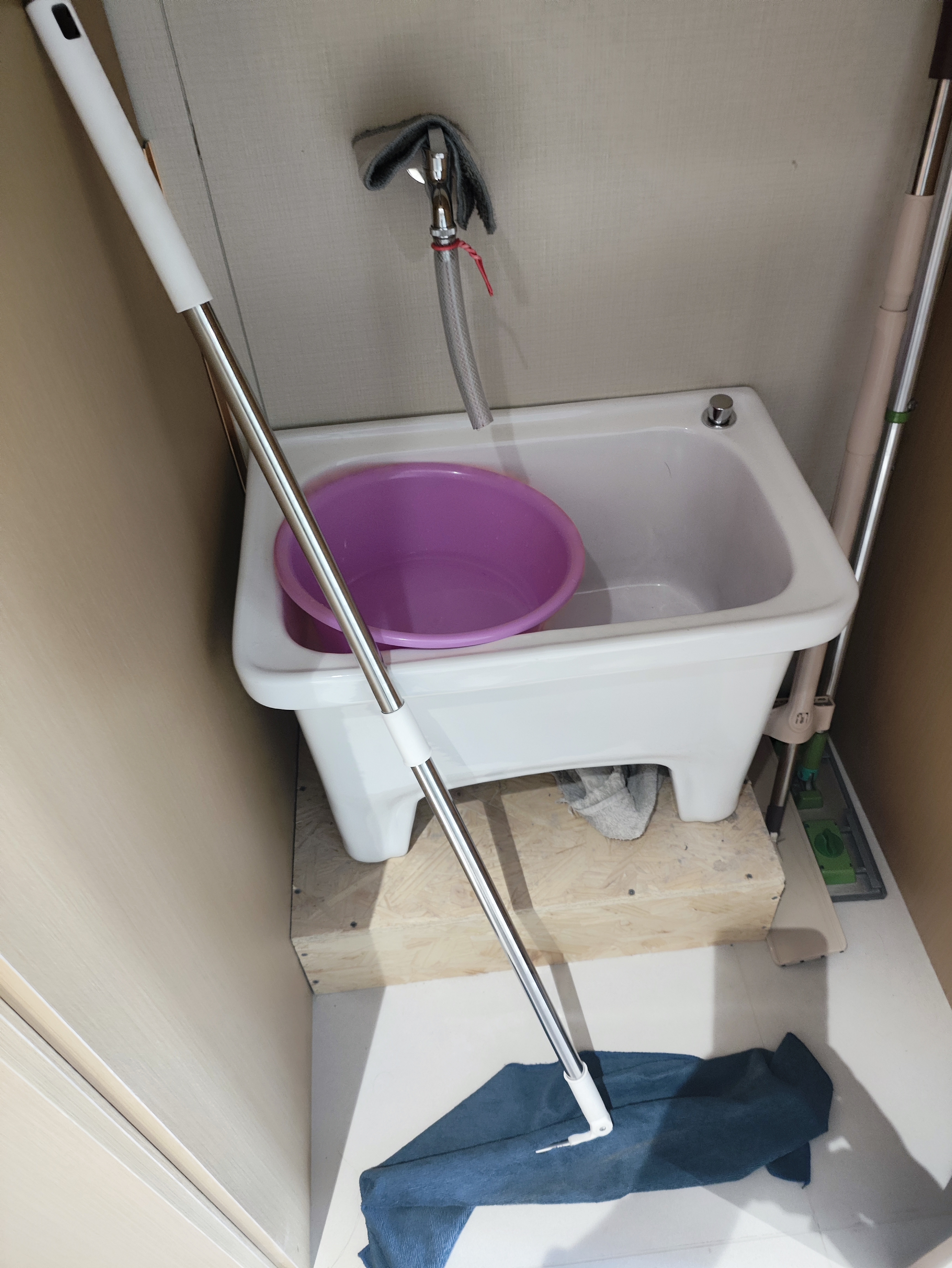 拖把池柯鲸同厂阳台陶瓷家用大号方形拖布盆落地式洗地洗墩布池 【台控防堵】拖把池5059 实拍图