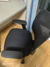 得力（deli）4900S 人体工学靠背办公椅/电脑椅/职员椅 可升降转椅舒棉坐垫 黑 实拍图