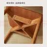 远舰全实木椅子餐椅家用靠背椅中古风原木风奶油风书桌椅简约餐桌椅子 整装发货 胡桃木色+纯实木座板 全实木 1把（整装发货免安装 两把起发） 实拍图