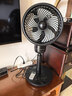 西哲（sezze）日本空气循环扇家用智能电风扇落地扇迷你涡轮对流扇变频遥控节能定时台立两用扇轻音小型换气扇 【幻夜黑】AI智能温控-3D循环送风 实拍图