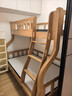 榕匠 橡胶木上下床纯实木双层床高低床男孩女孩上下铺儿童床子母床 爬梯款+5CM椰棕床垫*2 1200mm*2000mm【升级加厚】 实拍图