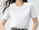 京东京造【热销超20万件】短袖女T恤夏季新款潮流高级感上衣 白圆领L 实拍图