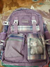 爱迪生发明家初中生书包黛露小学生大容量女生减负双肩背包 2260-2 紫色大号 实拍图