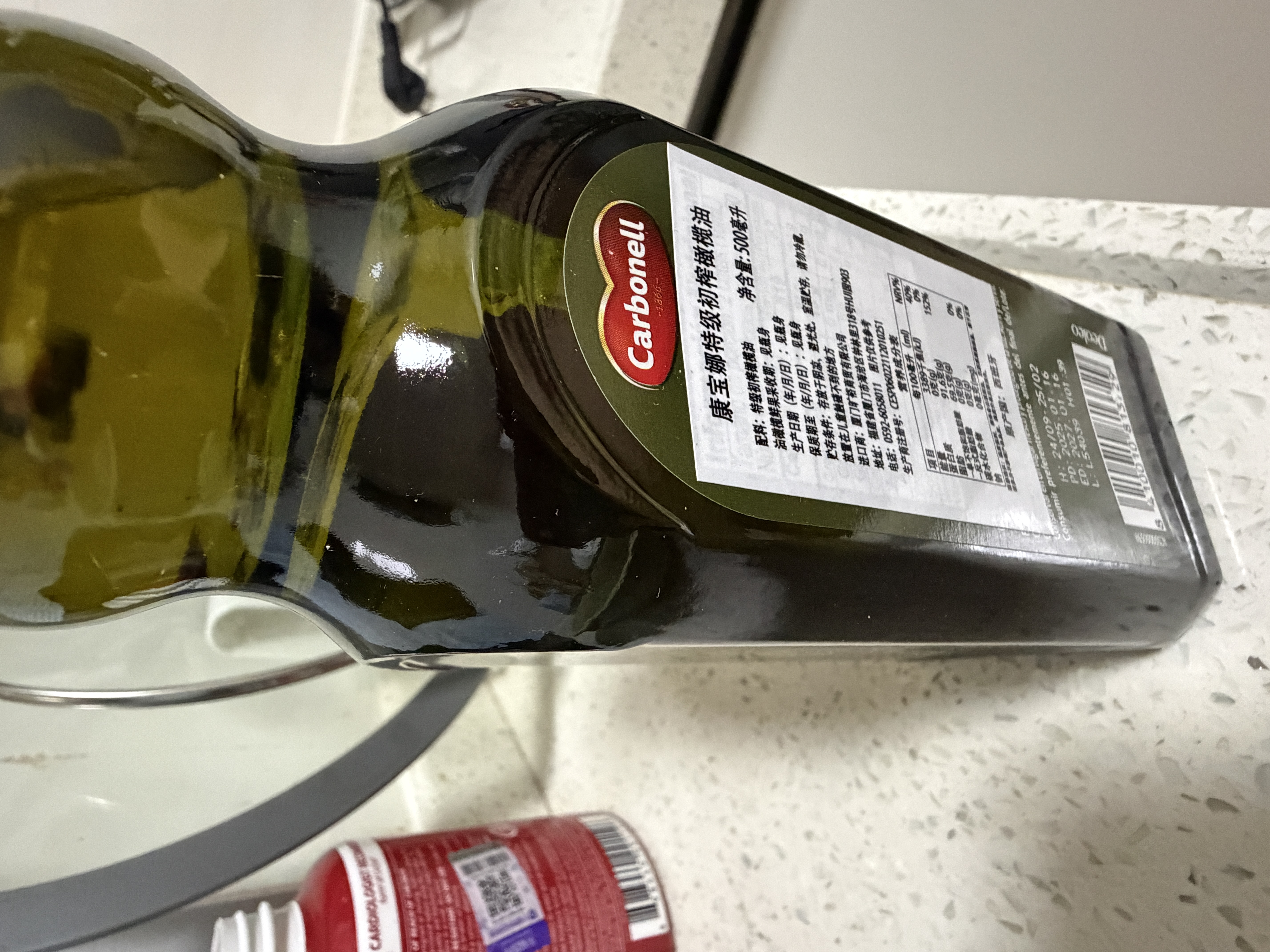 CARBONELL西班牙进口原瓶原装特级初榨橄榄油礼品礼盒 康宝娜橄榄油 500mL*1瓶  25年1月生产 实拍图