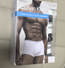 Calvin Klein内衣男士三条装提花腰边ck低腰棉质微弹防夹臀四角裤平角内裤男 NP2765OZIC-太空黑/碳灰/字母满印  3条 L 实拍图
