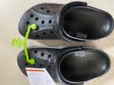 卡骆驰（CROCS）贝雅卡骆班洞洞鞋|205089 黑色/白色-066   37 /38(230mm)   实拍图