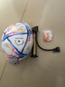 【高颜值校园新款】升级加厚卡塔尔世界杯5号球正版足球标准足球 红条足球卡塔尔世界杯5号正版 打气筒+气针+球网 实拍图