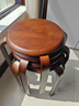 家逸凳子可叠放实木小板凳家用圆凳简约换鞋凳餐桌凳椅子创意矮凳 实拍图