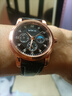 【网红爆款】商务腕表石英运动表休闲皮带男女手表 黑色 实拍图