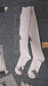 卡尔美（KELME）长筒足球袜防滑纱厚底高筒专业足球比赛训练精英运动袜 白色 M 实拍图