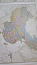 欧式复古地图：中国+世界地图挂图（1.1米*0.8米?仿古地图装饰画挂画?赠3M贴胶?套装2张） 实拍图