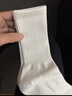 京东京造【纯棉100%】6双男式短袜10A抗菌休闲透气袜子男夏季 黑白 实拍图