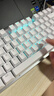 惠普（HP）GK200机械键盘有线办公游戏键盘 20种背光灯效 87键电竞键盘鼠标套装电脑外设键鼠 皎月白【青轴】冰蓝光 实拍图