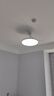 欧普照明（OPPLE）风扇灯吊扇灯24瓦LED照明低噪音餐厅卧室吊灯灯具包安装 冰风白 实拍图