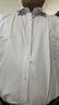 南极人衬衫男 纯色长袖商务衬衫男士棉质舒适衬衣外套修身白衬衫男4XL 实拍图