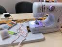 缝纫机家用迷你全自动锁边吃厚小型 505A标配+扩展台+大礼包 实拍图